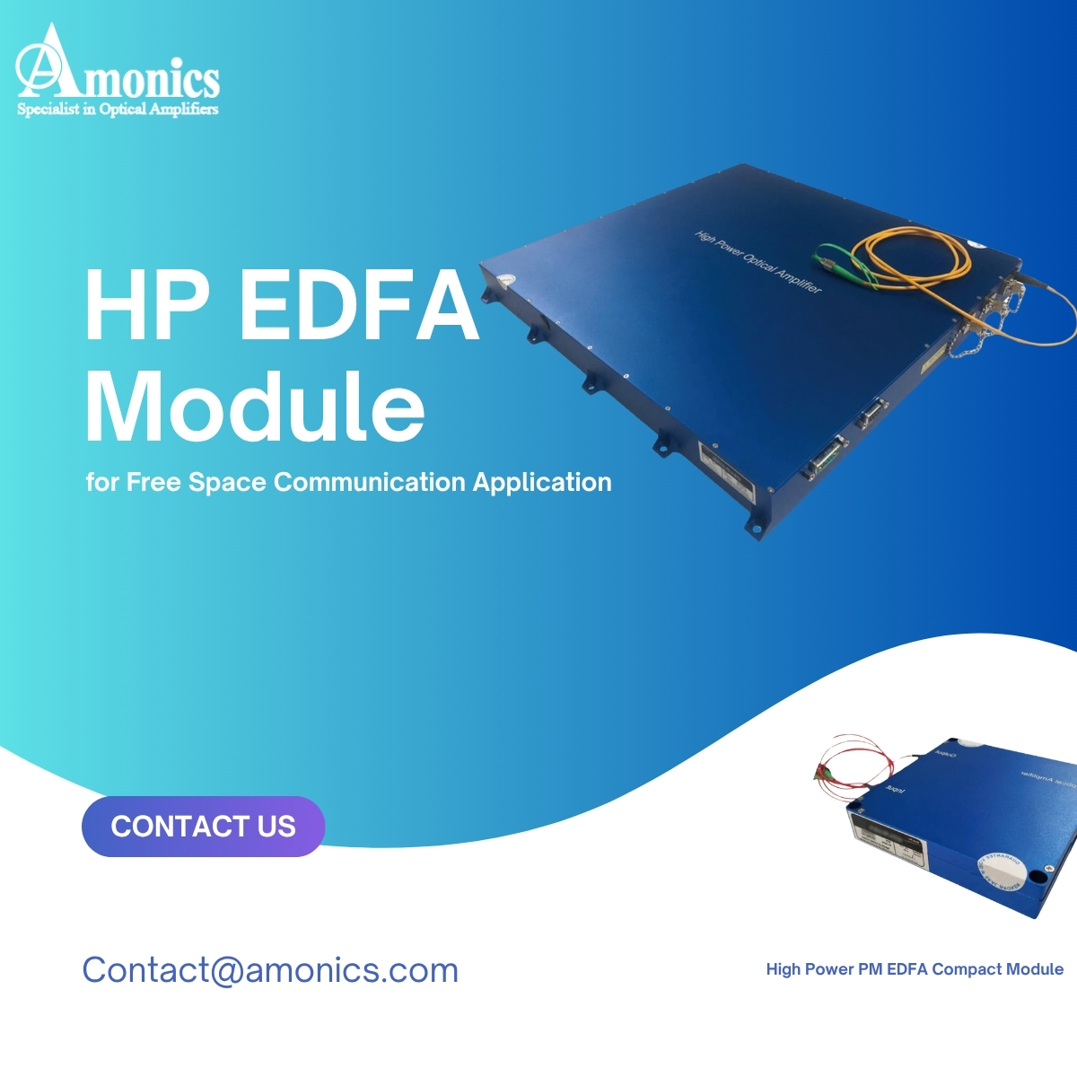 High Power EDFA for Free Space Communication Application
